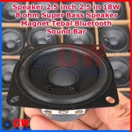 Speaker 2.5 inch 2.5in 2.5 in 18W 8ohm Bluetooth Super Bass Speaker