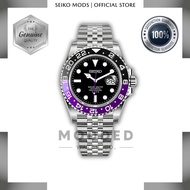 [MODDED] SEIKO MOD GMT MASTER II 40MM PURPLE BEZEL "JOKER" OYSTER / JUBILEE BRACELET - Men Luxury Sw
