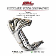 FAL Precision Extractor Stainless Steel 421 Toyota Vios Veloz Myvi G3 Bezza 2NR 1NR Long Version