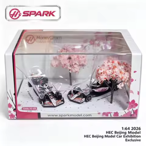 2026 HEC Beijing Model Car Exhibition Exclusive,SPARK 1:64 Cherry Blossom Haas F1 Team, Cherry Bloss