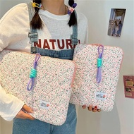 ☬♀  Ins Cute Flower Laptop Sleeve Computer Carrying Case Bag 11 13 14 15.3 15.6 Inch Portable Table Cover Bags for Mac Book HP ASUS