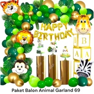 ANIMAL GARLAND 69 Balloon Package / Animal Balloon Birthday Decoration
