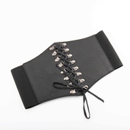Corset Wide Belts Pu Leather Slimming Body Waistband For Women Elastic Waist Belts Cinto Sobretudo F
