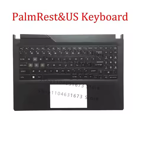 Black PalmRest&US Keyboard For MSI Cyborg 15 A13V A13VE A13VEK A13VF A13VFK New
