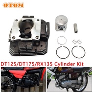 Motocycle Cylinder Kit Piston Top End Gasket Ring Set Bore 56/58/66mm For Yamaha DT175 175CC DT125 1