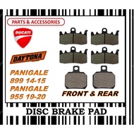 DUCATI PANIGALE 899 955 BRAKE PADS SET SUPERBIKE FR0NT & REAR DAYTONA TYPE