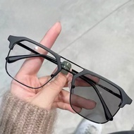 Aviator Men's Anti-Radiation Photochromic Glasses Wanita Sunglasses