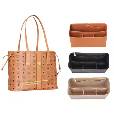 Felt Purse Organizer Handbag Tote Shaper, Insert Liner Shaper Bag in Bags for MCM LIZ Visetos Speedy