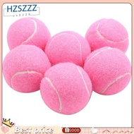 6Pcs Pack Pink Tennis Balls Wear-Resistant Elastic Training Balls 66mm Ladies Beginners Practice Ten