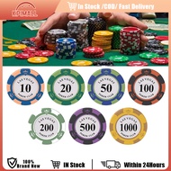Professional Texas Poker Chips 14 Gram Colorful Las Vegas Clay Poker Chips