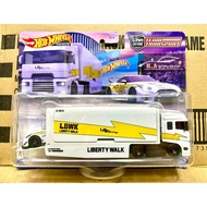 Hot wheels Genuine Team Transport Liberty Walk LBWK GTR 35 Model