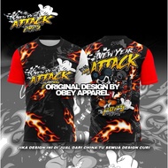 New Year Attack 2025 Sublimation Tshirt • Baju New Year Mikky 2025 • Baju Ride Newyears 2025
