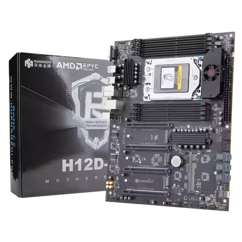 HUANANZHI H12D-8D ATX Motherboard EPYC 7002/7003 Socket SP3 Series Motherboard PCIe 4.0 X16, 3x M.2 