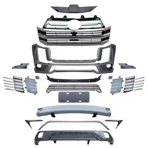 Front Bumper Grille Rear Spoiler Assembly for Toyota Highlander 15-21 Modified LC300 Style PP Materi