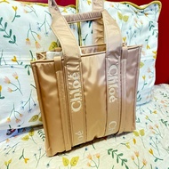 [全新正貨]Chloe Woody tote bag 新款尼龍托特包 粉色 中號