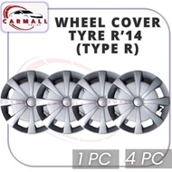 Universal R14'' Inch Car Wheel Cover Tyre Center Hub Cap Steel Rim Universal 14 Inch Rim (Type R Des