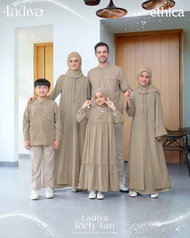 Sarimbit Ethica Ladiva Rich Tan/Sarimbit Ethica Terbaru 2026/Baju Couple & Family