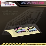 Name Request Like Like custom Sticker Crown model Name And quen Sticker cutting