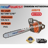 [New West] 16" 18" 20" 22" 24" Gasoline Chain Saw - Full Set with High Performance Engine Bar & Chai