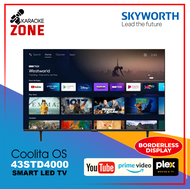 Skyworth 43STD4000 / 43 Inch Smart Led TV / 43 inches / 2k Full HD / Youtube, Prime Video, Plex,/ Skyworth Smart Led Tv / Skyworth