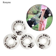 Ronyme 4x Durable PU Skateboard Wheels Set 52x30mm 95A Hardness Roller Repair Parts