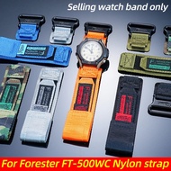 19mm For Casio Forester Watchband 5405 FT-500WC-1B/3B/5B AW-80 Men Nylon bracelet Canvas woven Sport