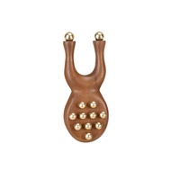 HBEAUTY NAILS Handheld Wooden Nose Scraping therapy Scraping therapy Antistatic Brass Bead Comb  Mas