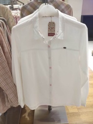 Kemeja wanita TRISET putih polos terbaru