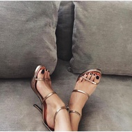 Flynn - Milan รองเท้าส้นสูง 3 นิ้วแบบส้นเข็มสีเมทัลลิค *ใส่ตรงไซส์ได้เลยค่ะ* (รองเท้าส้นเข็ม รองเท้า