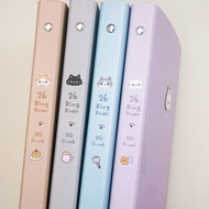 [King PLAZA] O Cat Cut-Shaped Cat 26-Hole Thin Version Hole Clip Binder Binder Binder Data Notes JBN