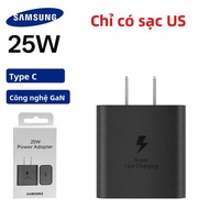 Bộ Sạc Samsung 25W Type C Bộ Sạc Siêu Nhanh Cho Galaxy S25 S24 Ultra S22 S23 S20 S21 A17 A15 A25 A35