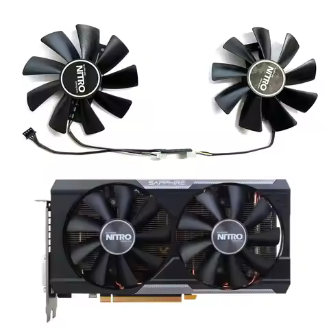 New 98MM 4PIN GAA8B2U R9 380 380X GPU Fan for Sapphire Radeon R9 380 380x Nitro Graphics Card Replac