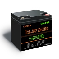 IOCAKA LiFePO4 12V 20Ah Battery, 4000+ Cycles Rechargeable Lithium Battery, Built-in BMS, Perfect fo