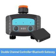 2-Way Bluetooth Water Timer ระบบรดน้ำในสวนเครื่องจับเวลาฉีดน้ำ2ทางบลูทูธวาล์วน้ำอัจฉริยะโทรศัพท์ไร้สายรีโมตคอนโทรล