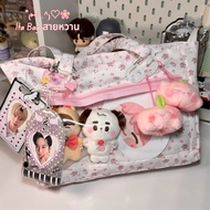 Ita Bag Sweet Can Actually Insert Cards + Dolls Pink Kitty Blossom Pattern