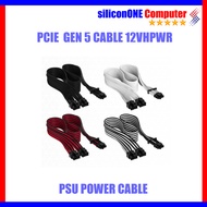 Corsair PCIE 5.0 Gen 5 12VHPWR PSU Power Cable GPU