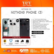 Nothing Phone 3 5G (12GB/16GB RAM + 256GB/512GB ROM) 6.67” flexible AMOLED l Snapdragon 8S Gen4 l Fo
