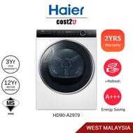 Haier 9kg Heat Pump Dryer with I-Refresh | HD90-A2979 Energy Saving Tumble Dryer Mesin Pengering Clo