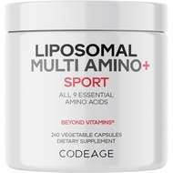 Codeage Multi Amino+ BCAA & EAA Supplement, All 9 Essential Amino Acids, Free-Form Branched-Chain Am