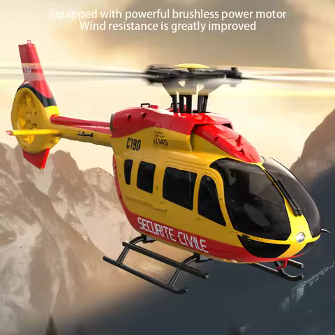 RC ERA C190 6CH Helicopter 1:30 H145 Scale 2.4G 6-Axis Gyro Optical Flow Localization Altitude Hold 