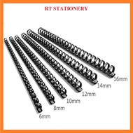 A4 Black Plastic Binding Comb (21 Rings) File Folder Organizer/ Comb Binding Ring