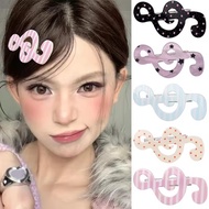 5/2PCS Polka Dot Music Symbol Hair Clips - Women's Hair Accessories - Side Bangs Duckbill Clip - Mus