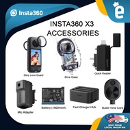 Insta360 X3 / One X3 Accessories Lens Guard Dive case Battery Hub Mic Adapter Bullet Time Cord