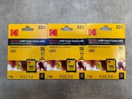 【全新行貨 門市現貨】Kodak Premium Performance Class 10 UHS-I U1 V10 A1 microSDHC with SD Adapter 記憶卡 32GB [R: