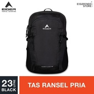 p0 Eiger Diario Clock Basic Daypack 23L - Black