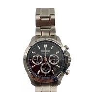 SEIKO mens watches quartz wrist watch analogues BLK SLV 8T63-00D0 SPIRIT CHRONOGRAPH Direct from Jap