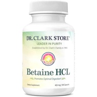 Dr. Clark Betaine HCL Digestive Enzymes - Acid Reflux Medicine, Hydrochloric Acid Protein Supplement