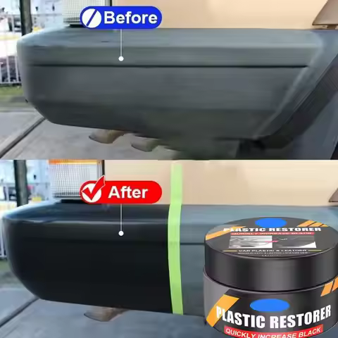 Car Plastic Restorer Back To Black Crystal Clear Auto Repair Agent Renewal Leather Wax Auto Polish C