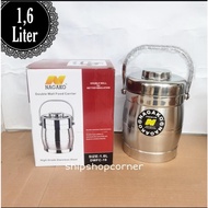 3-Tier Stainless Steel Food Container, Nagako Ice Cube Container, 1.6 Liter and 2 Liter