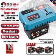 【3 Battery set】Portable Makita Power Inverters for 20V Battery Inverter 20v-220v Converter with 4USB